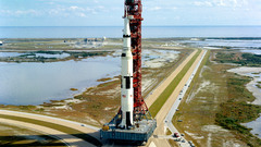 Shuttle NASA Saturn 5 booster Kennedy Space Center