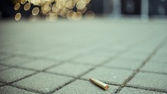 Sidewalk bokeh bullets