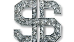 Sign design Money Metallic Diamonds Jewelry hexagon dollar sign