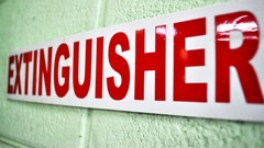 Sign fire extinguishers