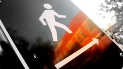 Sign signal walk street signs