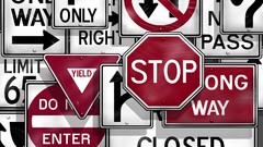 Signs painted stop signs traffic signs