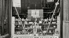 Signs shop Products reflections USA historic detroit grayscale 