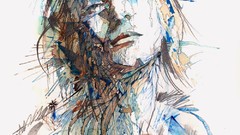 Silence abstract paintings traditional art scans