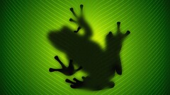 silhouette frog Green amphibian vladstudio leaves Animals