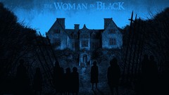 Silhouettes houses gates mansion artwork the woman in black 