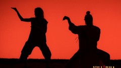 Silhouettes Kill Bill red