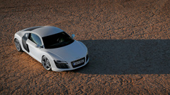 Silver audi r8 German