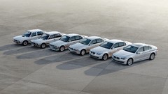 Silver cars classic BMW top view Range classic cars BMW E39 BMW 