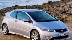 Silver cars Honda civic