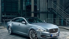 Silver cars Jaguar XJ