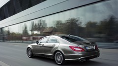 Silver cars Mercedes-Benz Mercedes Benz CLS63 AMG
