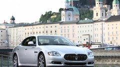 Silver cars vehicles maserati quattroporte