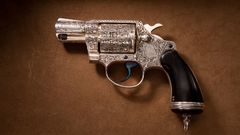 Silver special Colt pistol detective plated