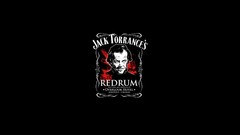 Simple abstract black background horror Jack Nicholson The 