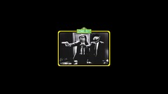 Simple abstract black background Pulp Fiction solid Ezekiel 