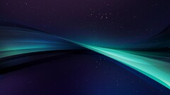 Simple Background abstract waveforms digital art cyan