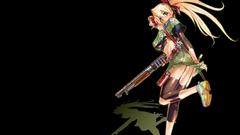 Simple Background anime girls