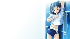 Simple Background anime girls