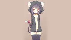 Simple Background anime girls