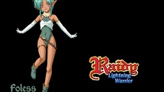 Simple Background Lightning Warrior