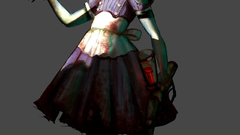 Simple Background little sister