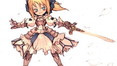 Simple Background saber lily