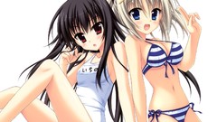 Simple Background school swimsuits Ore To Ichino No Game 