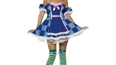 Simple Background striped legwear