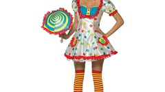 Simple Background striped legwear