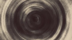 Simple black and white tornado circles loops minimalistic 