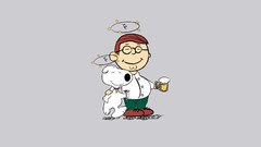 Simple Family Guy solid peanuts minimalistic peter griffin 