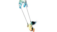 Simple hands swings artwork muppet