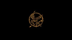 Simple weapons abstract solid logos minimalistic the hunger 