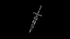 Simple weapons Portal Mario black background star wars cartoons 