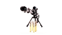 Simple white background ammunition snipers accuracy 