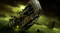 Sinking ship abstract