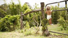 Situation children Garden fences