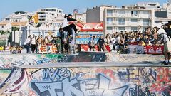 Skateboarding skates