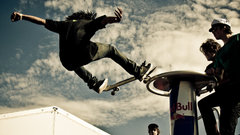 Skateboarding skates