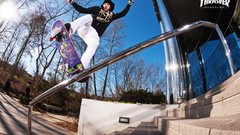 Skateboarding skates Chris Cole