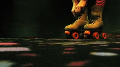 Skates striped legwear oldschool skatergirl