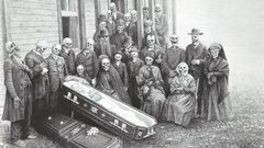 Skeleton funeral high