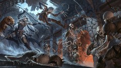 Skeletons elves battles Characters