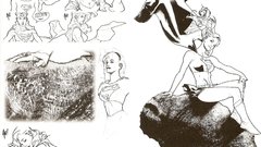 Sketches supergirl marvel comics