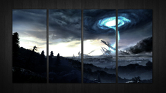 Ski science fiction artwork