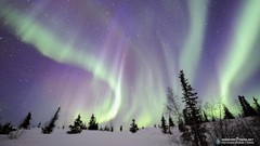 Skies aurora borealis hearth