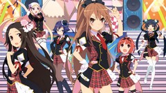 Skirts anime girls akai ringo ookami ryouko meganekko 