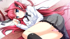 Skirts anime girls blue eyes otome ga tsumugu koi no canvas 