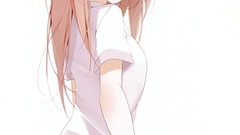 Skirts anime girls brunettes school uniforms original 